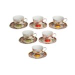 Lyth 057 Fıora Bone 6lı Cay Fıncanı Setı – STANDART - Görsel 2