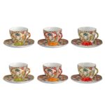 Lyth 058 Fıora Bone 6lı Kahve Fıncanı Setı – STANDART