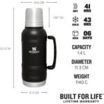 Stanley 10-11429-005 Stanley The Artisan Paslanmaz Çelik Termos 1.4 Lt Siyah – SİYAH - Görsel 6