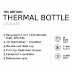 Stanley 10-11428-005 Stanley The Artisan Paslanmaz Çelik Termos 1 Lt Siyah – SİYAH - Görsel 5