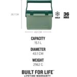 Stanley 10-01623-197 Adventure Taşınabilir Soğutucu Kamp Buzluğu 15 Lt Yeşil – YEŞİL - Görsel 3