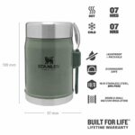 Stanley 10-09382-004 Stanley Klasik Paslanmaz Çelik Yemek Termosu Kaşıklı 0,40lt Yeşil – YEŞİL - Görsel 4