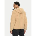 Th Dm0dm19224 Tjm Reg Badge Teddy Zıp Tru Ext Erkek Sweatshırt – BEJ - Görsel 3