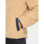 Th Dm0dm19224 Tjm Reg Badge Teddy Zıp Tru Ext Erkek Sweatshırt – BEJ - Görsel 5