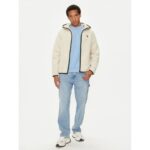 Th Dm0dm19224 Tjm Reg Badge Teddy Zıp Tru Ext Erkek Sweatshırt – KREM - Görsel 2