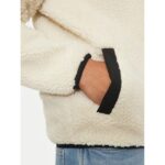 Th Dm0dm19224 Tjm Reg Badge Teddy Zıp Tru Ext Erkek Sweatshırt – KREM - Görsel 6