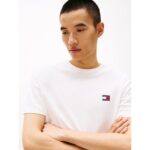 Th Dm0dm20322 Tjm Reg Badge Tee Ext Erkek Tshırt – BEYAZ - Görsel 2