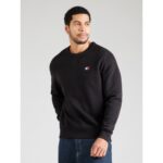 Th Dm0dm20660 Tjm Reg Badge Crew Ext Erkek Sweatshırt – SİYAH - Görsel 2