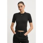 Th Dw0dw19336 Tjw Essentıal Ss Kadın Sweaters – SİYAH - Görsel 4