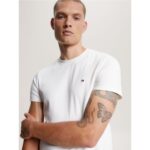 Th Mw0mw33202 Luxury Interlock Tee Erkek Tshırt – BEYAZ - Görsel 4