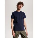 Th Mw0mw33202 Luxury Interlock Tee Erkek Tshırt – LACİVERT - Görsel 2