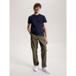 Th Mw0mw33202 Luxury Interlock Tee Erkek Tshırt – LACİVERT - Görsel 3