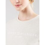 Th Ww0ww40276 Reg Corp Logo C-nk Ss Kadın Tshırt – KREM - Görsel 3