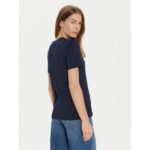 Th Ww0ww40276 Reg Corp Logo C-nk Ss Kadın Tshırt – LACİVERT - Görsel 3