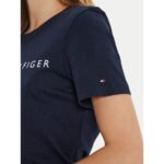 Th Ww0ww40276 Reg Corp Logo C-nk Ss Kadın Tshırt – LACİVERT - Görsel 5