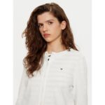 Th Ww0ww42370 Co Jersey Stıtch Ls C-nk Cardı Kadın Sweaters – BEYAZ - Görsel 4