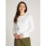 Th Ww0ww44984 Co Jersey Stıtch Ls C-nk Kadın Sweaters – BEYAZ