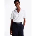 Th Ww0ww43224 1985 Reg Pıque Polo Ss Kadın Tshırt – BEYAZ