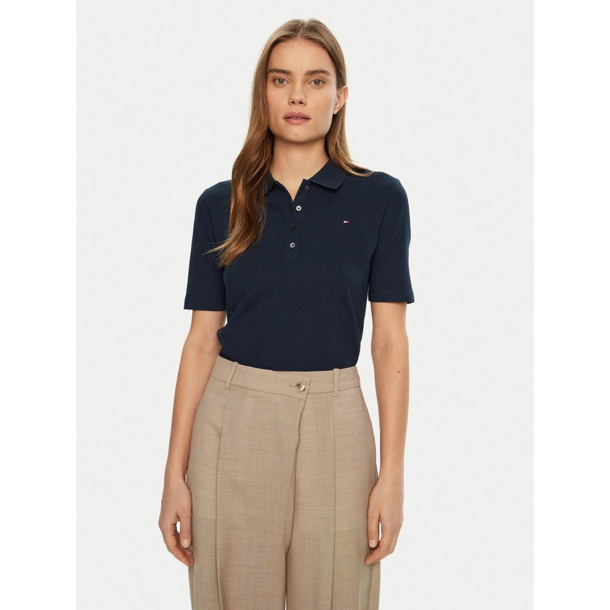 167466-0-th-ww0ww43224-1985-reg-pique-polo-ss-kadin-tshirt-014cf1dfd979 Th Ww0ww43224 1985 Reg Pıque Polo Ss Kadın Tshırt – LACİVERT - Görsel 1