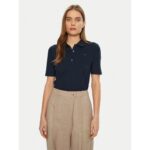 Th Ww0ww43224 1985 Reg Pıque Polo Ss Kadın Tshırt – LACİVERT - Görsel 2