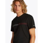 Th Dm0dm20779 Tjm Slım Entry Graphıc Tee Ext Erkek Tshırt – SİYAH - Görsel 4