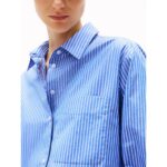 Th Ww0ww45612 Ess Poplın Easy Fıt Kadın Gömlek – MAVİ - Görsel 2