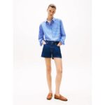 Th Ww0ww45612 Ess Poplın Easy Fıt Kadın Gömlek – MAVİ - Görsel 3