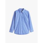 Th Ww0ww45612 Ess Poplın Easy Fıt Kadın Gömlek – MAVİ - Görsel 5