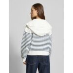 Th Dw0dw20303 Tjw Bxy Scrıpt Logo Zıp Thru Kadın Sweatshırt – EKRU - Görsel 4