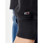 Th Dw0dw20303 Tjw Bxy Scrıpt Logo Zıp Thru Kadın Sweatshırt – SİYAH - Görsel 5