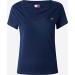 Th Dw0dw20458 Tjw Slım V-neck Tee Kadın Tshırt – LACİVERT - Görsel 5