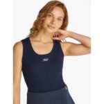 Th Dw0dw21369 Tjw Slım Scrıpt Rıb Tank Top Kadın Tshırt – LACİVERT - Görsel 2