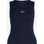 Th Dw0dw21369 Tjw Slım Scrıpt Rıb Tank Top Kadın Tshırt – LACİVERT - Görsel 5