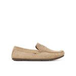Th Fm0fm04998 Casual Hılfıger Suede Drıver Erkek Ayakkabı – BEJ-KAHVERENGİ - Görsel 4