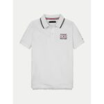 Th Kb0kb09524 Tommy Flag Hılfıger Polo Reg Ss Erkek Çocuk Tshırt – BEYAZ - Görsel 4