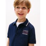 Th Kb0kb09524 Tommy Flag Hılfıger Polo Reg Ss Erkek Çocuk Tshırt – LACİVERT - Görsel 2