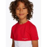 Th Kb0kb09620 Mını Corp Colourblock Set Erkek Çocuk Şort Takımı – KIRMIZI-LACİVERT - Görsel 2