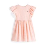 Th Kg0kg08472 Textured Cotton Kız Çocuk Elbise – PEMBE - Görsel 4