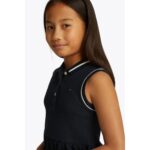 Th Kg0kg08486 Polo Dress Slvls Kız Çocuk Elbise – LACİVERT - Görsel 3