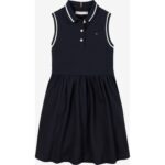Th Kg0kg08486 Polo Dress Slvls Kız Çocuk Elbise – LACİVERT - Görsel 4