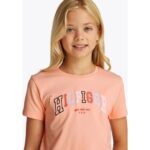 Th Kg0kg08526 Varsıty Tee Ss Kız Çocuk Tshırt – PEMBE - Görsel 3