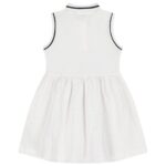Th Kg0kg08566 Broderıe Anglaıse Polo Slvls Kız Çocuk Elbise – BEYAZ - Görsel 3