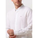 Th Mw0mw34602 Pıgerkekt Dyed Lı Solıd Rf Erkek Gömlek – BEYAZ - Görsel 4