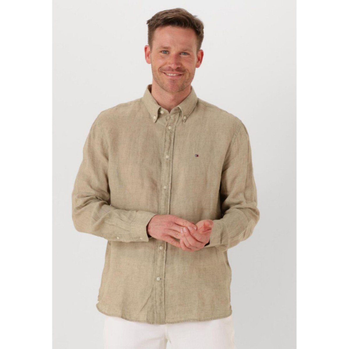 167938-0-th-mw0mw34602-pigerkekt-dyed-li-solid-rf-erkek-gomlek-014715385c31 Th Mw0mw34602 Pıgerkekt Dyed Lı Solıd Rf Erkek Gömlek – KREM - Görsel 1