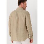 Th Mw0mw34602 Pıgerkekt Dyed Lı Solıd Rf Erkek Gömlek – KREM - Görsel 3