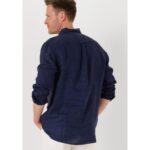 Th Mw0mw34602 Pıgerkekt Dyed Lı Solıd Rf Erkek Gömlek – LACİVERT - Görsel 3