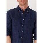 Th Mw0mw34602 Pıgerkekt Dyed Lı Solıd Rf Erkek Gömlek – LACİVERT - Görsel 4