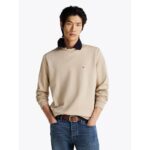 Th Mw0mw37241 Essentıal Intechno Crewneck Erkek Sweatshırt – KOYU BEJ