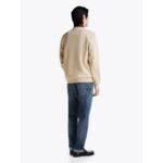 Th Mw0mw37241 Essentıal Intechno Crewneck Erkek Sweatshırt – KOYU BEJ - Görsel 4