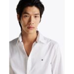 Th Mw0mw38137 Flex Poplın Kent Collar Sf Erkek Gömlek – BEYAZ - Görsel 2